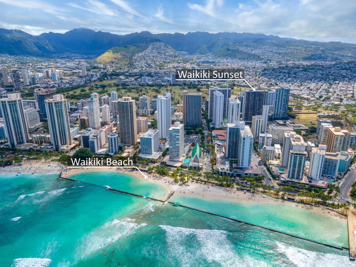 Beautiful Mountain View In Waikiki Sunset With Parking Apartment Honolulu Exterior photo